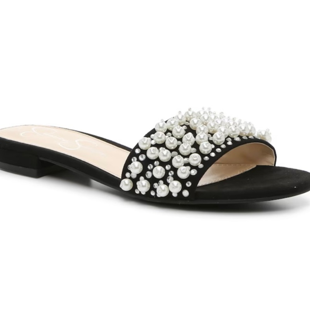 Pearl slides. Grissa Sandal.